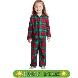 WONDERSHOP Kids Holiday RedTartan Flannel Matching Family Pajama Sleep Set NWT